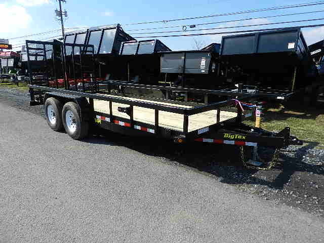 Big Tex 7 x 18 Heavy Duty Landscape Trailer Split Gate