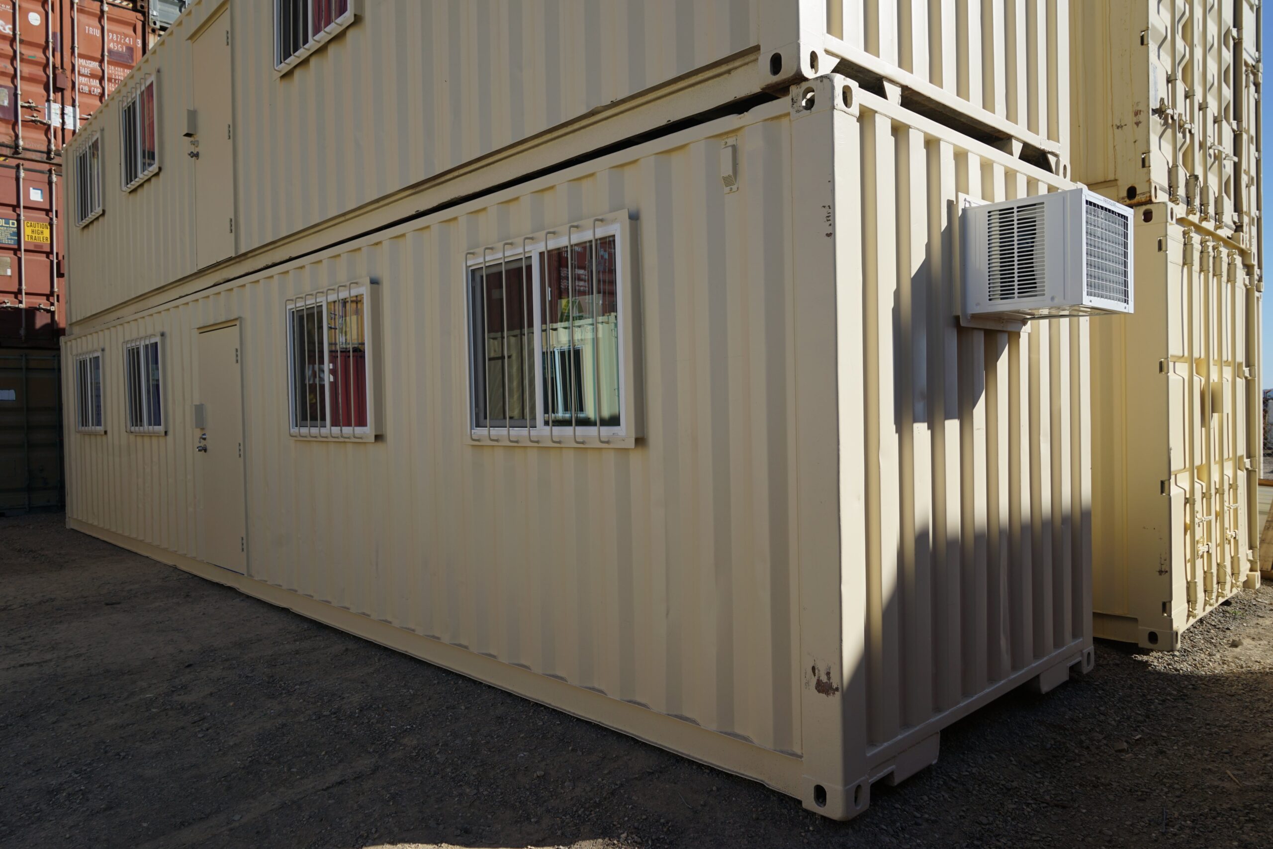 40' Ground Level Office Container (Used Grade - Cargo Worthy ) - Image 2